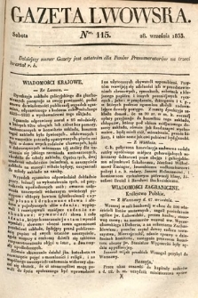 Gazeta Lwowska. 1833, nr 115