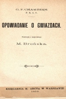 Opowiadanie o gwiazdach