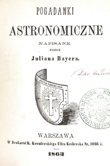 Pogadanki astronomiczne