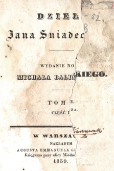 Dzieła Jana Sniadeckiego. T. 1, cz. 1