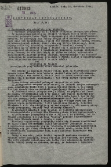 Komunikat Informacyjny. 1944, nr 17