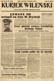 Kurjer Wileński : niezależny dziennik demokratyczny. 1936, nr 22
