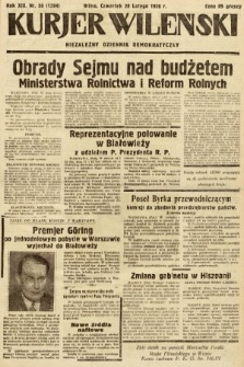Kurjer Wileński : niezależny dziennik demokratyczny. 1936, nr 50