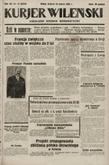 Kurjer Wileński : niezależny dziennik demokratyczny. 1935, nr 74