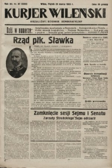Kurjer Wileński : niezależny dziennik demokratyczny. 1935, nr 87