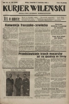 Kurjer Wileński : niezależny dziennik demokratyczny. 1935, nr 100