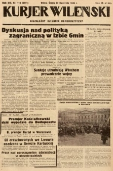 Kurjer Wileński : niezależny dziennik demokratyczny. 1936, nr 110