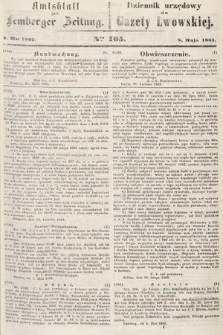 Amtsblatt zur Lemberger Zeitung = Dziennik Urzędowy do Gazety Lwowskiej. 1863, nr 105