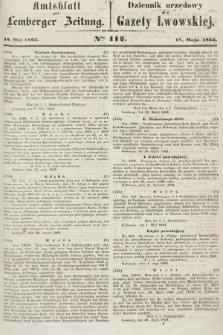 Amtsblatt zur Lemberger Zeitung = Dziennik Urzędowy do Gazety Lwowskiej. 1863, nr 112