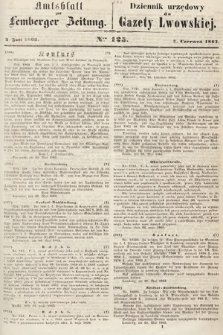 Amtsblatt zur Lemberger Zeitung = Dziennik Urzędowy do Gazety Lwowskiej. 1863, nr 125