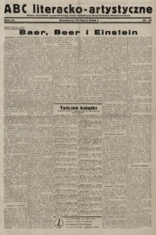 ABC Literacko-Artystyczne : stały dodatek tygodniowy. 1934, nr 31