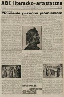 ABC Literacko-Artystyczne : stały dodatek tygodniowy. 1934, nr 38