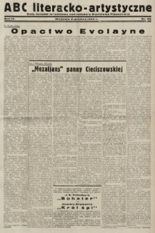 ABC Literacko-Artystyczne : stały dodatek tygodniowy. 1934, nr 50