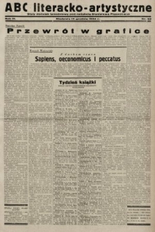 ABC Literacko-Artystyczne : stały dodatek tygodniowy. 1934, nr 52