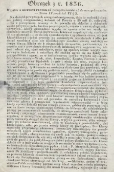 Plotkarz : świstek satyryczny. 1842, Obrazek z r. 1836
