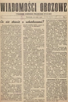 Wiadomości Obozowe : tygodnik Ośrodka Polskiego Rheine. 1946, nr 7