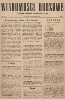 Wiadomości Obozowe : tygodnik Ośrodka Polskiego Rheine. 1946, nr 23