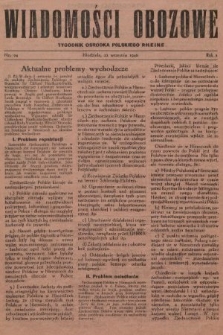 Wiadomości Obozowe : tygodnik Ośrodka Polskiego Rheine. 1946, nr 24