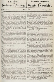 Amtsblatt zur Lemberger Zeitung = Dziennik Urzędowy do Gazety Lwowskiej. 1863, nr 157