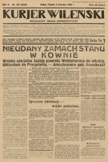Kurjer Wileński : niezależny organ demokratyczny. 1934, nr 153