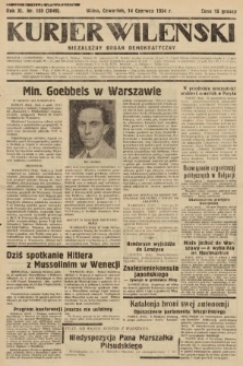 Kurjer Wileński : niezależny organ demokratyczny. 1934, nr 159
