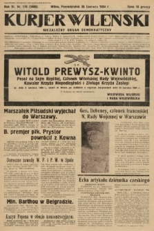 Kurjer Wileński : niezależny organ demokratyczny. 1934, nr 170
