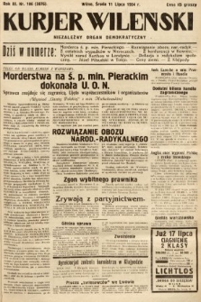 Kurjer Wileński : niezależny organ demokratyczny. 1934, nr 186