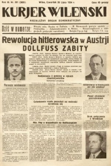 Kurjer Wileński : niezależny organ demokratyczny. 1934, nr 201