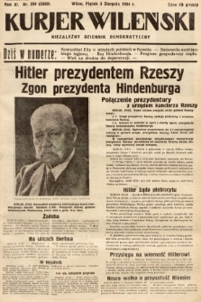Kurjer Wileński : niezależny dziennik demokratyczny. 1934, nr 209