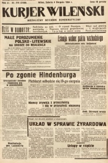 Kurjer Wileński : niezależny dziennik demokratyczny. 1934, nr 210