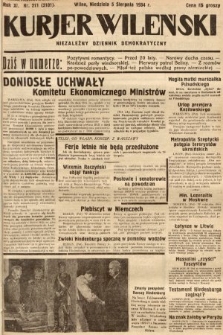 Kurjer Wileński : niezależny dziennik demokratyczny. 1934, nr 211