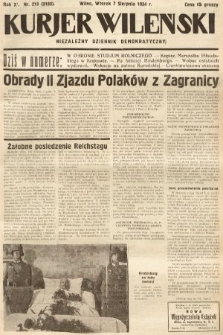 Kurjer Wileński : niezależny dziennik demokratyczny. 1934, nr 213