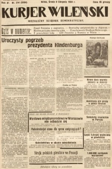 Kurjer Wileński : niezależny dziennik demokratyczny. 1934, nr 214