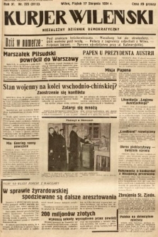 Kurjer Wileński : niezależny dziennik demokratyczny. 1934, nr 223