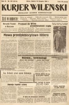 Kurjer Wileński : niezależny dziennik demokratyczny. 1934, nr 224