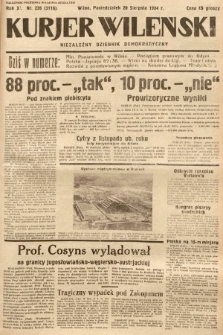 Kurjer Wileński : niezależny dziennik demokratyczny. 1934, nr 226
