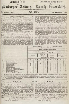 Amtsblatt zur Lemberger Zeitung = Dziennik Urzędowy do Gazety Lwowskiej. 1863, nr 188