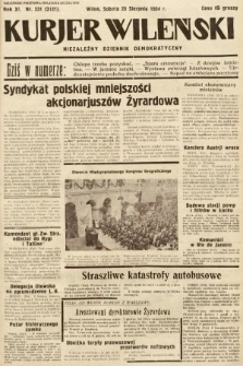 Kurjer Wileński : niezależny dziennik demokratyczny. 1934, nr 231