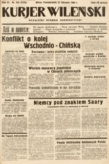 Kurjer Wileński : niezależny dziennik demokratyczny. 1934, nr 233