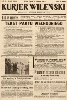 Kurjer Wileński : niezależny dziennik demokratyczny. 1934, nr 237