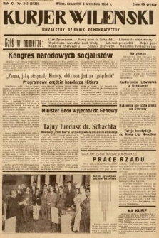 Kurjer Wileński : niezależny dziennik demokratyczny. 1934, nr 243