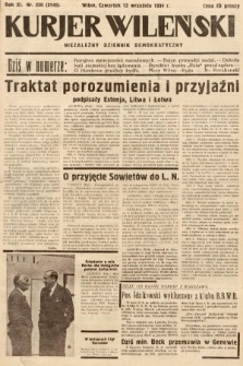 Kurjer Wileński : niezależny dziennik demokratyczny. 1934, nr 250