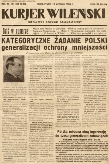 Kurjer Wileński : niezależny dziennik demokratyczny. 1934, nr 251