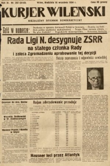 Kurjer Wileński : niezależny dziennik demokratyczny. 1934, nr 253