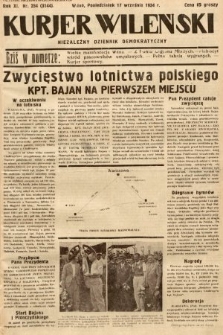 Kurjer Wileński : niezależny dziennik demokratyczny. 1934, nr 254