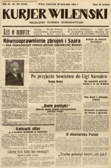 Kurjer Wileński : niezależny dziennik demokratyczny. 1934, nr 257