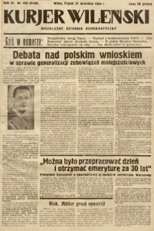 Kurjer Wileński : niezależny dziennik demokratyczny. 1934, nr 258