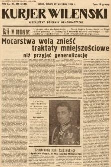 Kurjer Wileński : niezależny dziennik demokratyczny. 1934, nr 259