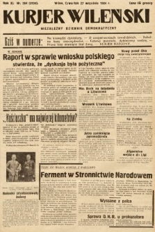 Kurjer Wileński : niezależny dziennik demokratyczny. 1934, nr 264