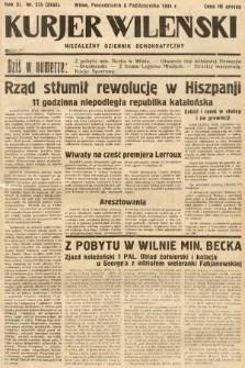 Kurjer Wileński : niezależny dziennik demokratyczny. 1934, nr 275